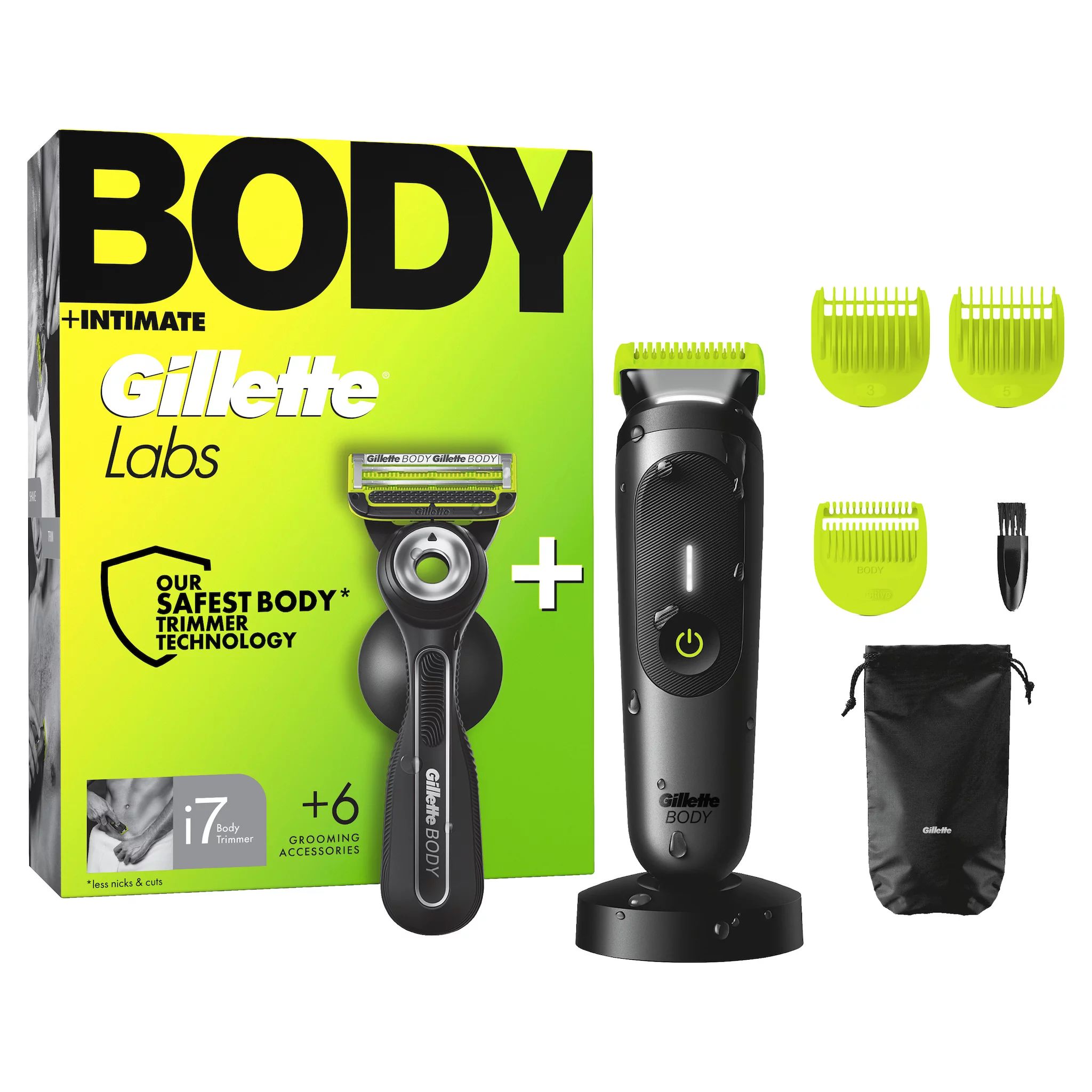 Gillette Labs Body + Intimate Rasierer & Trimmer i5 Combo Pack