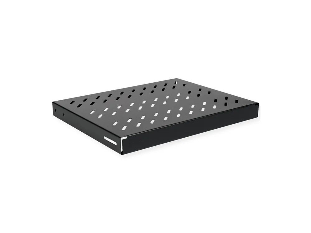 ROLINE Rack - Regal - 350 mm Tiefe, 50 kg Tragfähigkeit - RAL 9005, Jet Black - 1U - 48.3 cm (19")