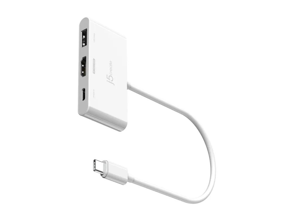 j5create JCA399 - Videoadapter - 24 pin USB-C männlich zu HDMI, USB-C (PD)