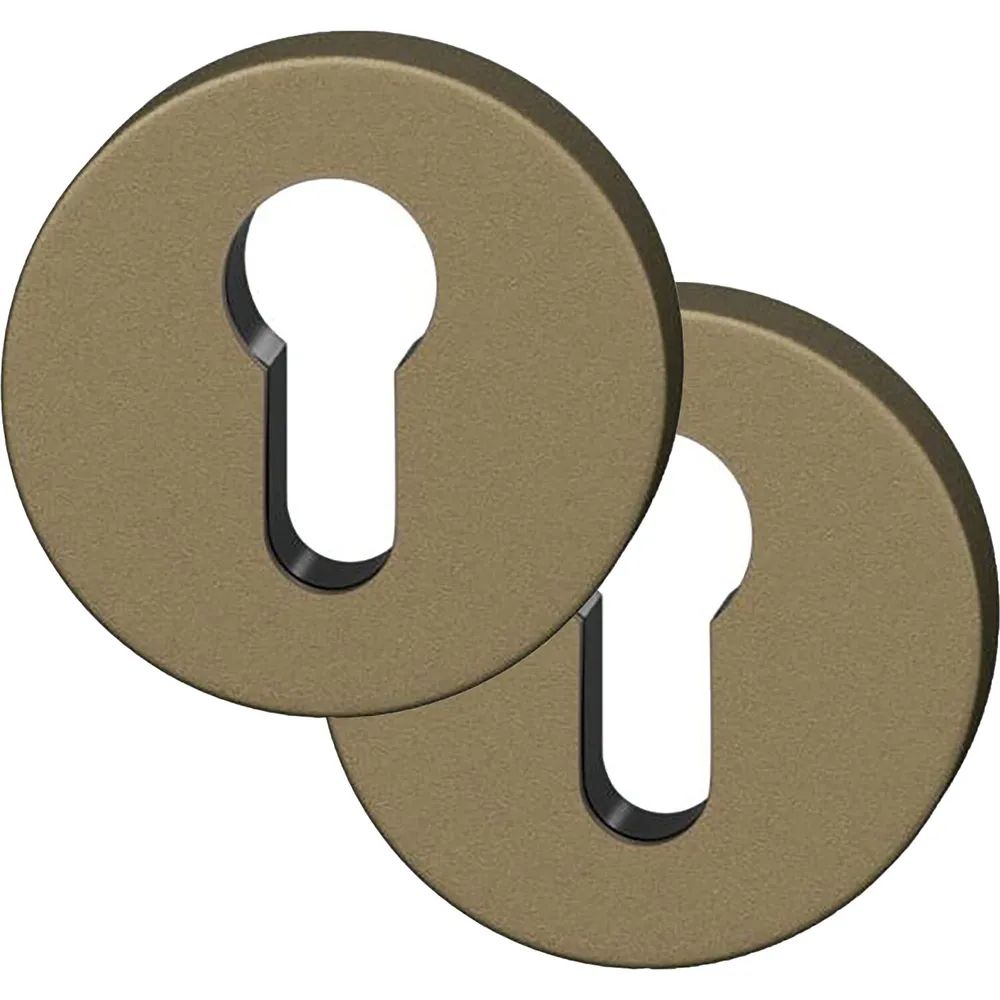 FSB Zylinderrosette rund 12 1735 00010 ASL, Aluminium mittelbronzefarbig