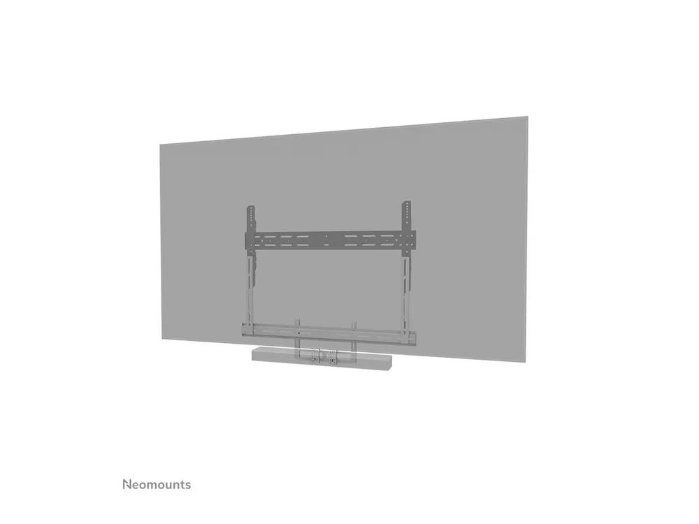 Neomounts Befestigungskit (Montageklammer) - für Video-Leiste - universal - Stahl - weiß - Bildschirmgröße: 109.2-279.4 cm (43"-110")