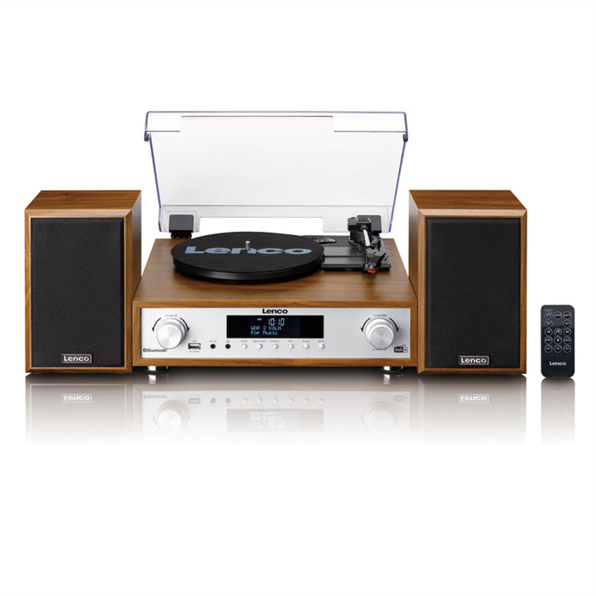 Lenco MC-160 - Audiosystem - 2 x 10 Watt - Holz