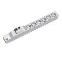 Bachmann Steckdosenleiste (Rack - einbaufähig) - Eingabe, Eingang CEE 7/4 - Ausgangsanschlüsse: 6 (CEE 7/4)