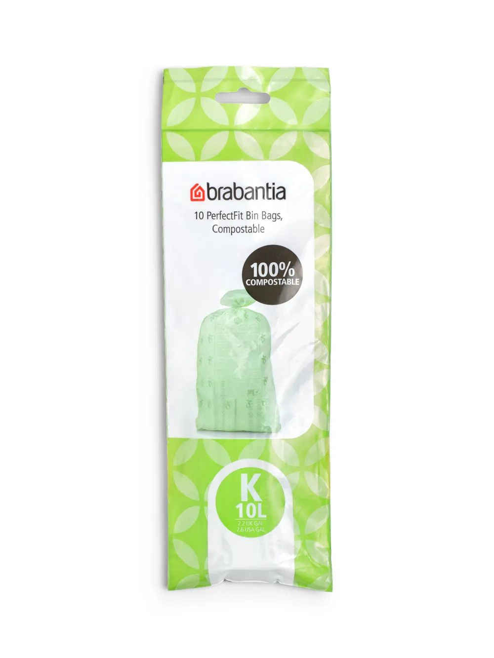 Brabantia Bio-Müllbeutel K, 10L, 10/Rolle - Green