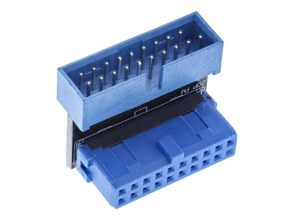 InLine USB 3.0 Adapter intern - Pfostenanschluss Stecker/Buchse - unten gewinkelt