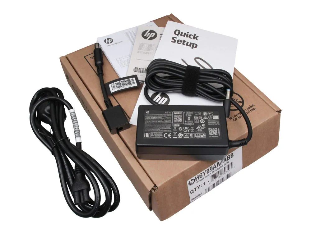 HP Smart AC Adapter with USB Type-C support - PC-/Server Netzteil - 65.000 W