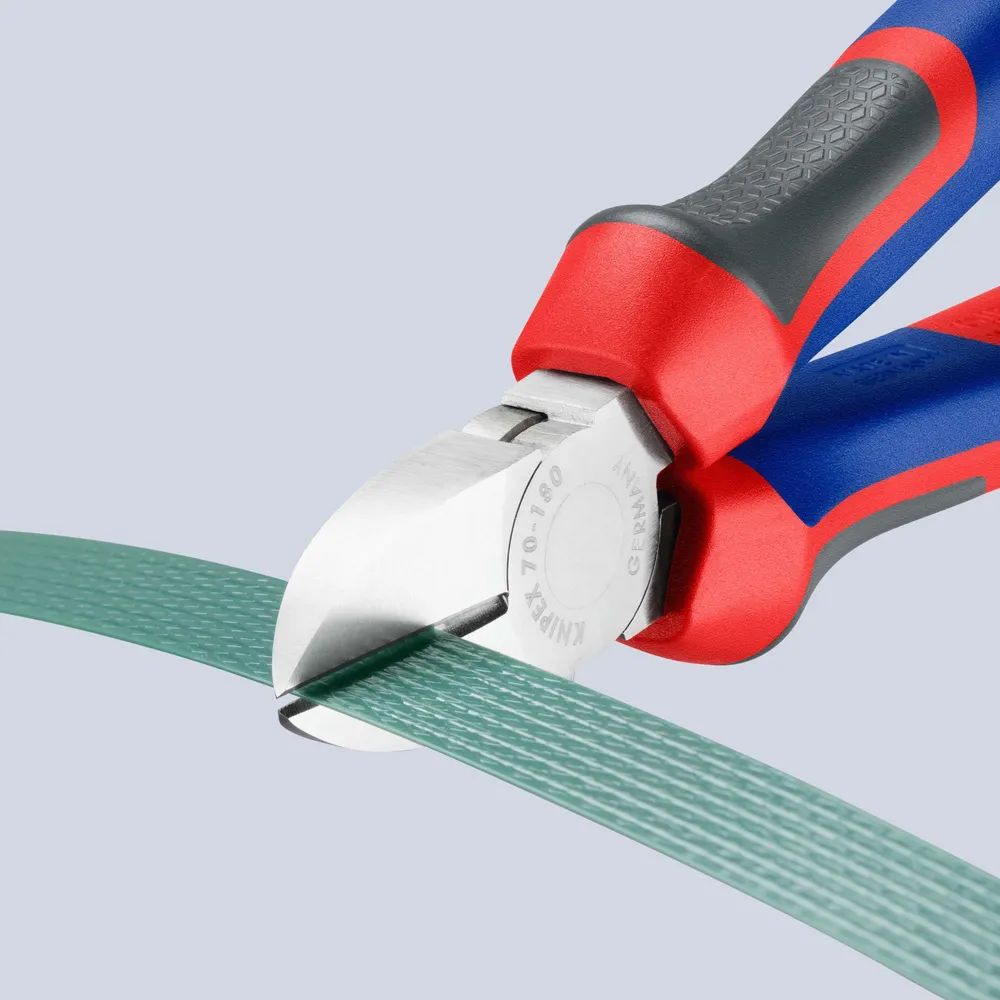 KNIPEX Seitenschneider mit Comfort-Griffen verchromt 180 mm