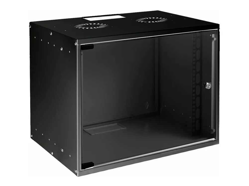 Lanview by Logon - Schrank Netzwerkschrank - 53 x 40, SOHO, unmounted - geeignet für Wandmontage - Schwarz, RAL 9005 - 9U - 48.3 cm (19")