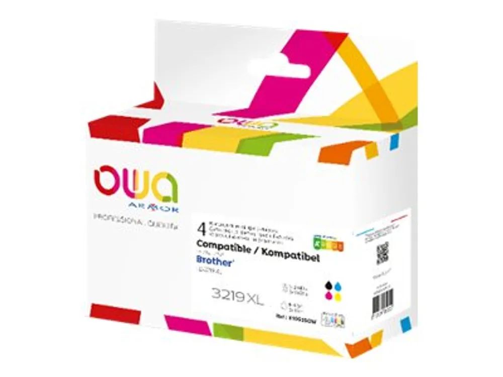 Armor OWA - 4er-Pack - Schwarz, Gelb, Cyan, Magenta - kompatibel - Box - wiederaufbereitet - Tintenpatrone (Alternative zu: Brother LC3219XL)