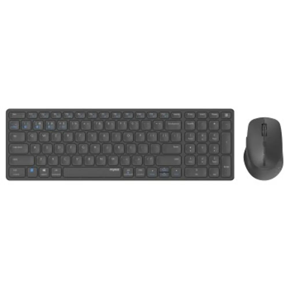 Kabelloses Multimodus-Desktop-Set "9800M", Dunkelgrau, QWERTZ RU