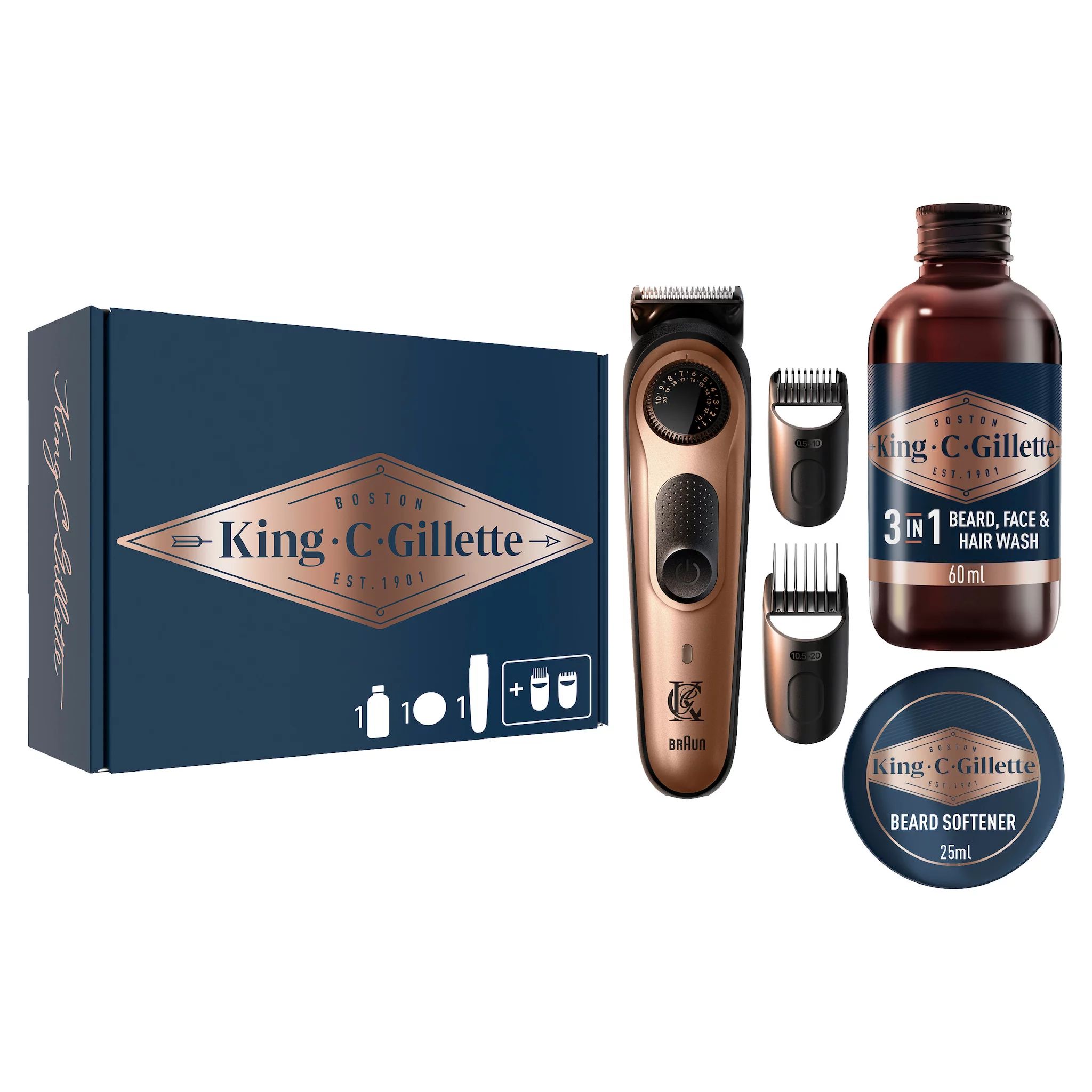 King C. Gillette Trimmer Geschenkset