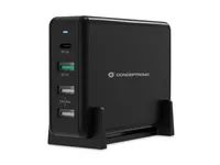 Conceptronic OZUL 4-Port 65W USB-PD Desktop-Ladegerät - Drinnen - AC - 5 V - Schwarz