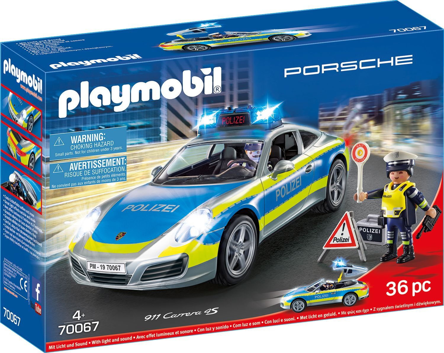 Playmobil Porsche 911 Carrera 4S Polizei