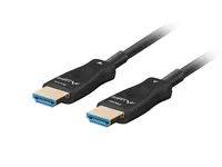 Lanberg CA-HDMI-30FB-0300-BK - 40 m - HDMI Typ A (Standard) - HDMI Typ A (Standard) - 48 Gbit/s - Schwarz