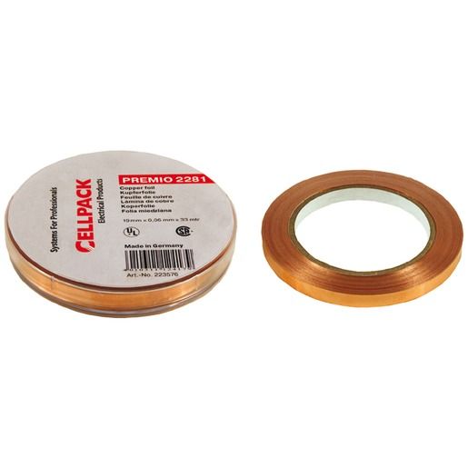 Cellpack KUPFERFOLIE-KLEBEBAND 19MMX33M / CELLPA PREMIO E2281/19/33 223576