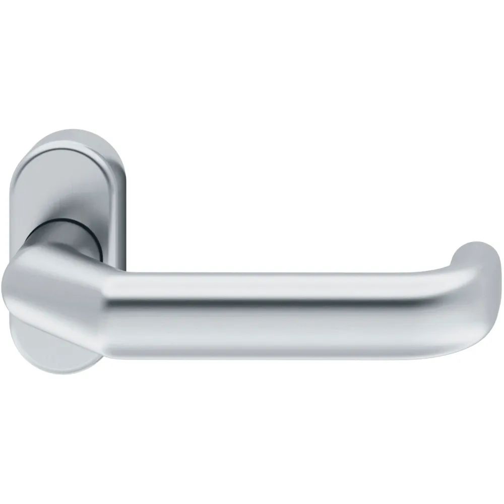 FSB Rahmentürdrücker 06 0662 Hochhaltefeder B ovale Rosette Edelstahl matt