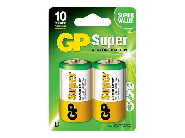 GP Battery GP Super Alkaline 13A - Batterie 2 x D / LR20