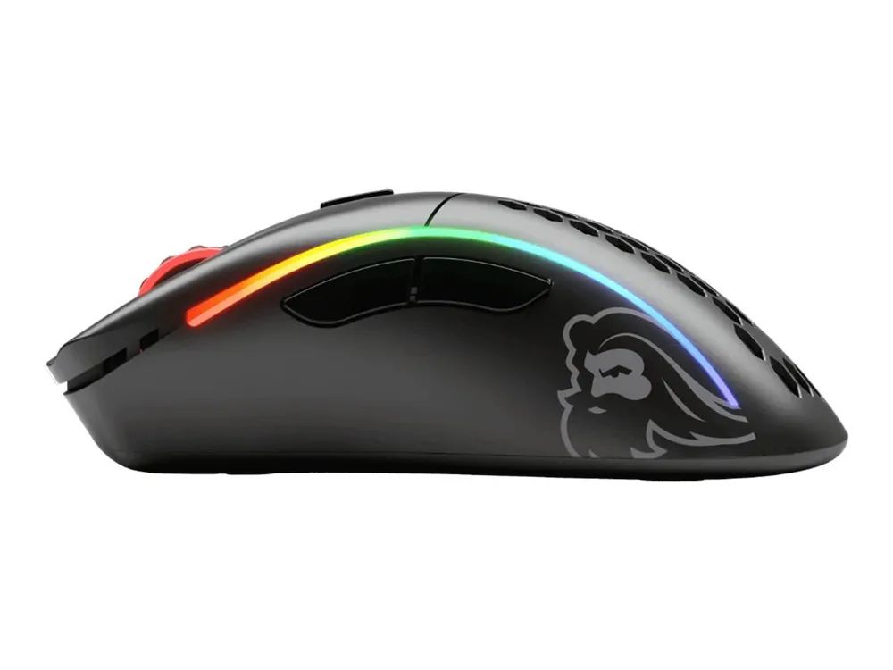 Glorious PC Gaming Race Glorious Model D - Maus - ergonomisch - Für Rechtshänder - 6 Tasten - kabellos, kabelgebunden - 2.4 GHz, USB-C - kabelloser Empfänger (USB)