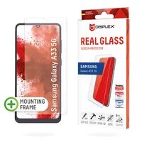 DISPLEX Panzerglas (10H) für Samsung Galaxy A33 5G - Eco-Montagerahmen - Tempered Glas - kratzer-resistente Schutzfolie - hüllenfreundlich - Samsung - Galaxy A33 5G - Trockene Anwendung - Schlagfest - Kratzresistent - Staubresistent - Transparent - 1