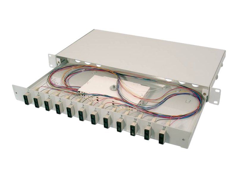 DIGITUS LWL Spleißbox, bestückt, SC, OM3