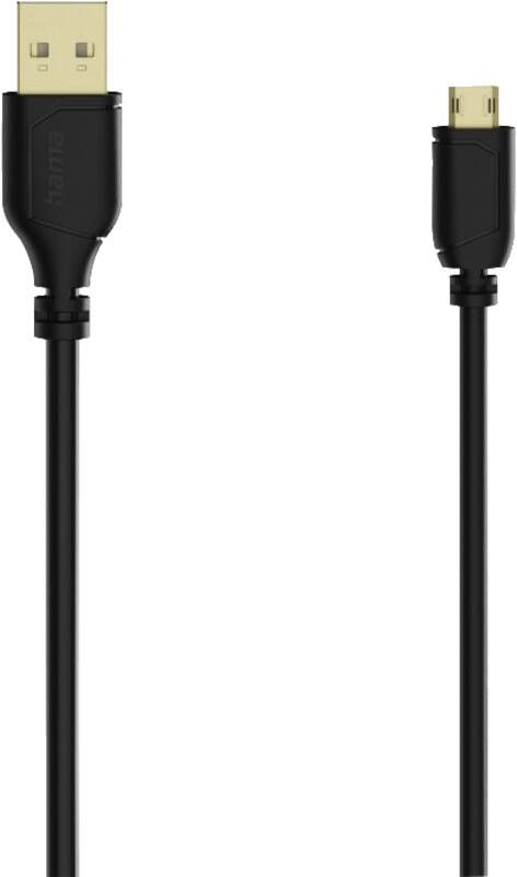 Hama 74264 Micro-USB-Kabel, Flexibel, 0,75m