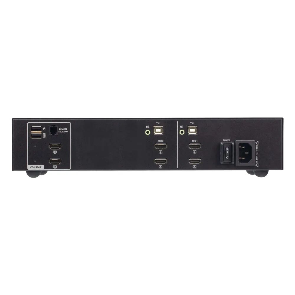 ATEN USB - 4K HDMI Dual Display Secure KVM - KVM-Umschalter - 2-Port