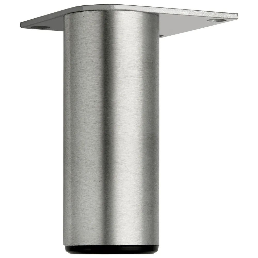 S.c. Simausrom Comservimpex Srl SRL. Dekorfuß Fuß fix, ø 40 mm, Länge 120 mm, Aluminium gebürstet