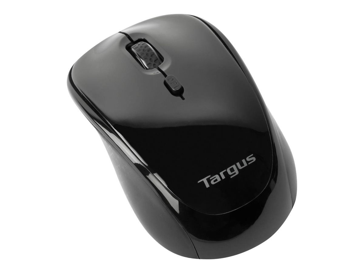 Targus Maus - rechts- und linkshändig - optisch - kabellos - 2.4 GHz - kabelloser Empfänger (USB)
