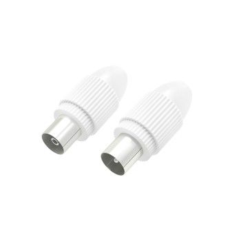 Hama Koax-Set, Stecker/Kupplung, klemmbar
