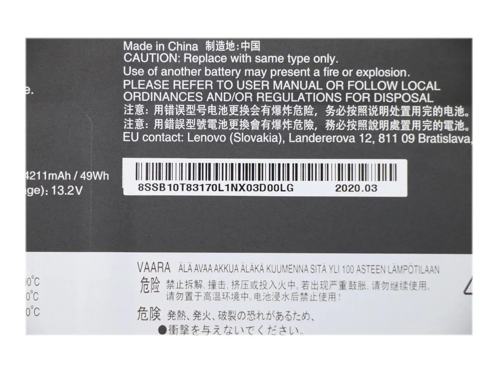Lenovo Laptop-Batterie - Lithium-Ionen - 3 Zellen