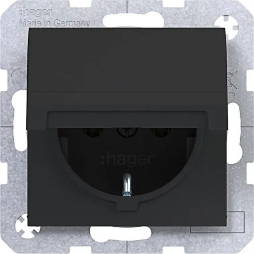 Hager SSD MIT KLAPPDECKEL SELBSTSCHL / HAGERS WAS1110BM BERKER AX/ WAS1110BM