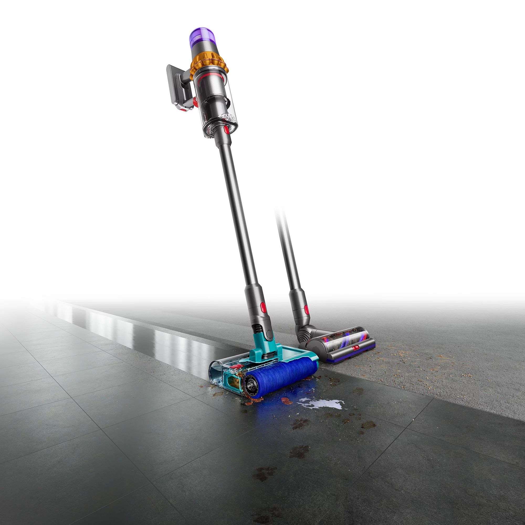 Dyson V15s Detect Submarine, Gelb/Nickel 