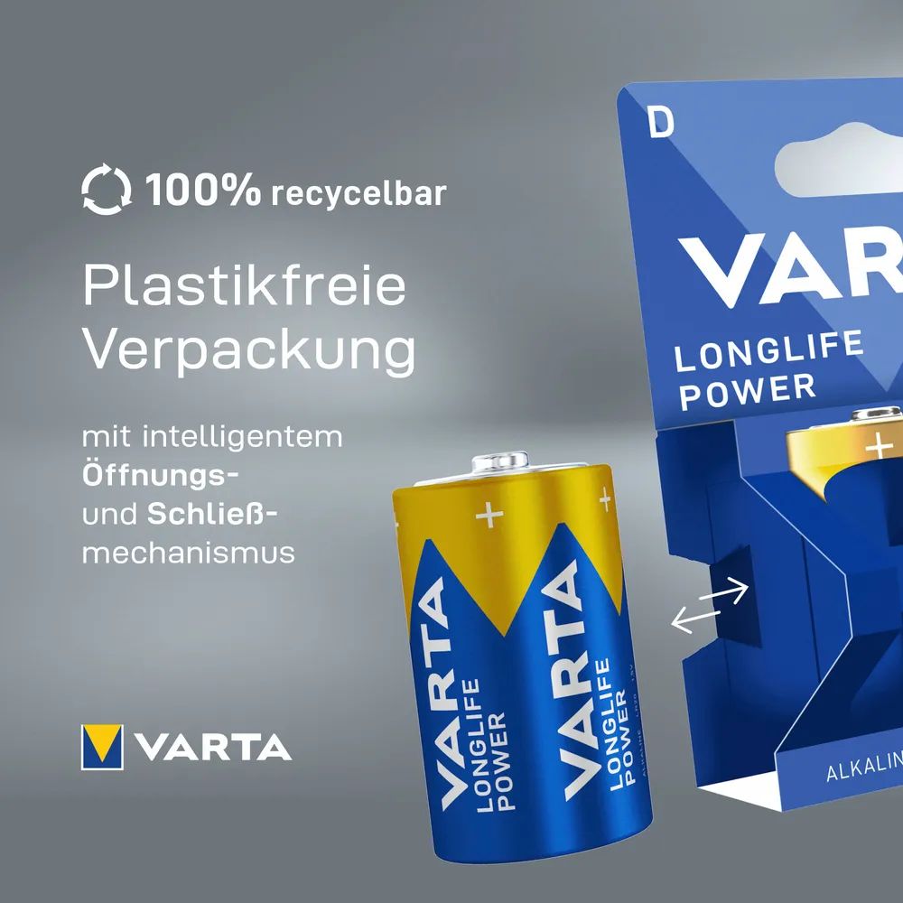 VARTA LONGLIFE Power D Blister 2