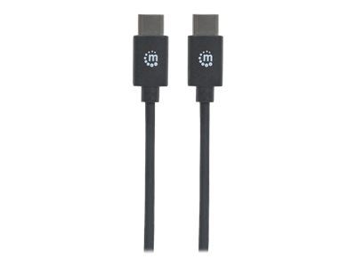 Manhattan USB-C to USB-C Cable, 3m, Male to Male, Black, 480 Mbps (USB 2.0)