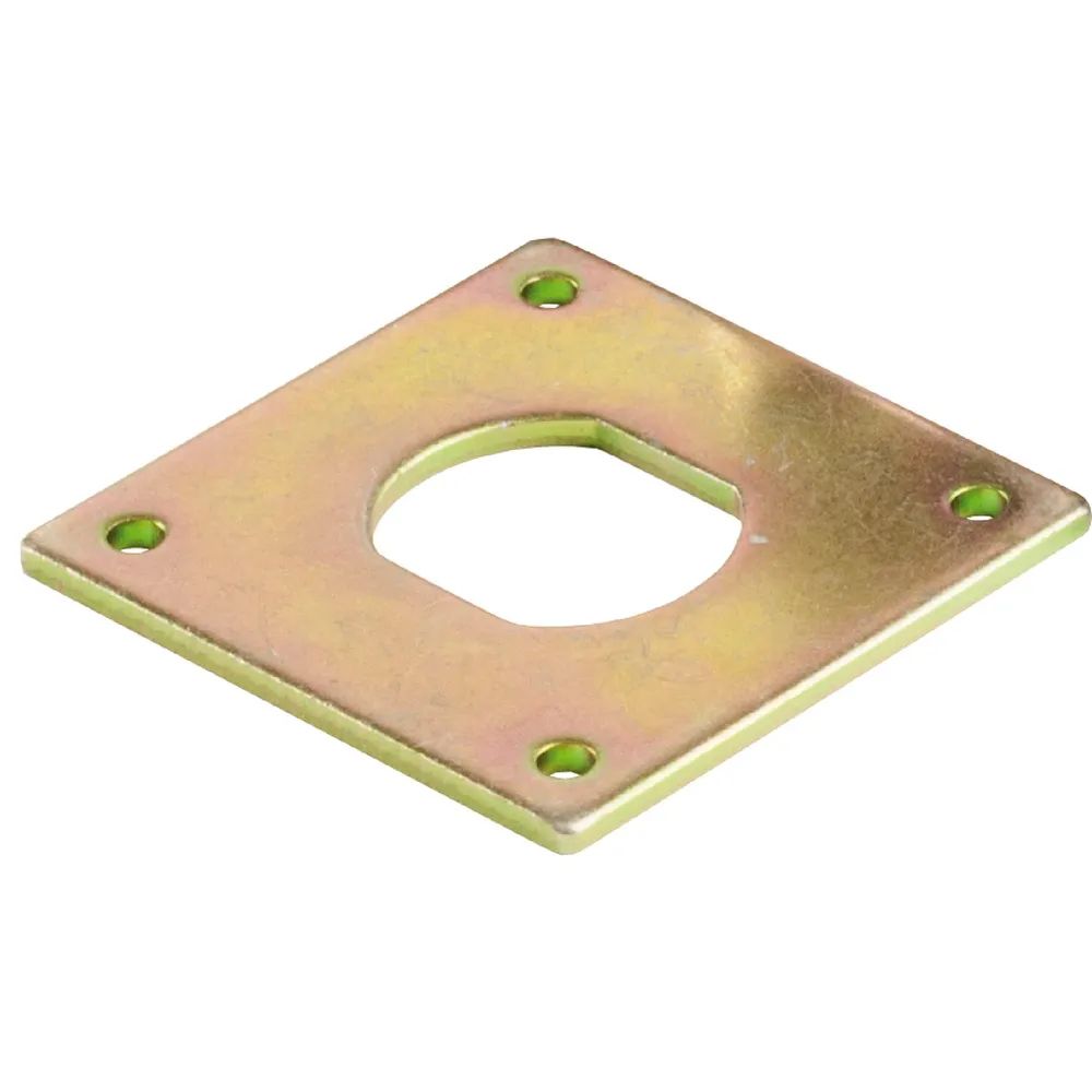 SISO Spindschloss 300 Verdreh-Schutzplatte, 40x40x2mm, Stahl verzinkt