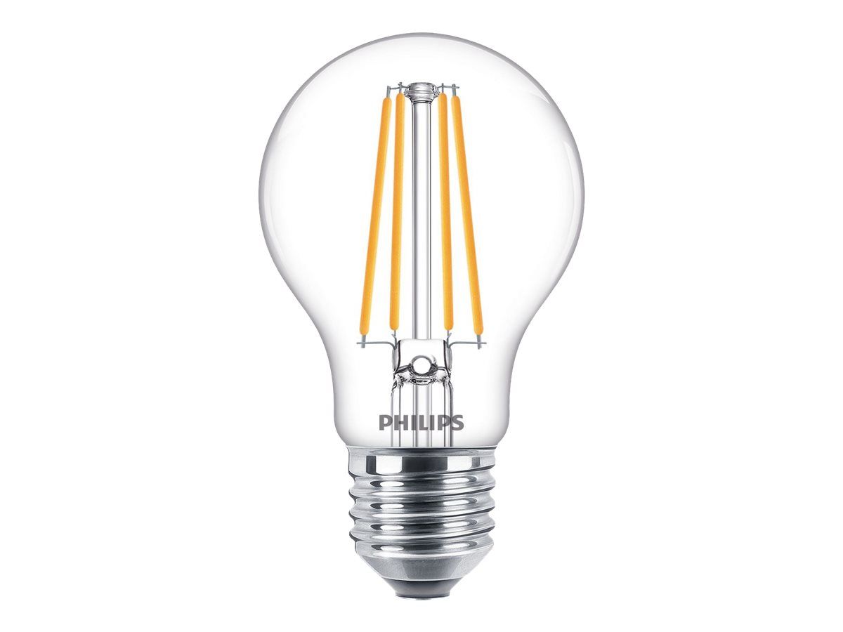 Signify Philips - LED-Lampe - Form: A60 - klar Finish - E27 - 8.5 W (Entsprechung 75 W)