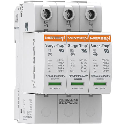 Mersen PV-Ü-ABLEITER T2 1000V 3P / MERSEN STPT2-40K1000V-YPV 83020140