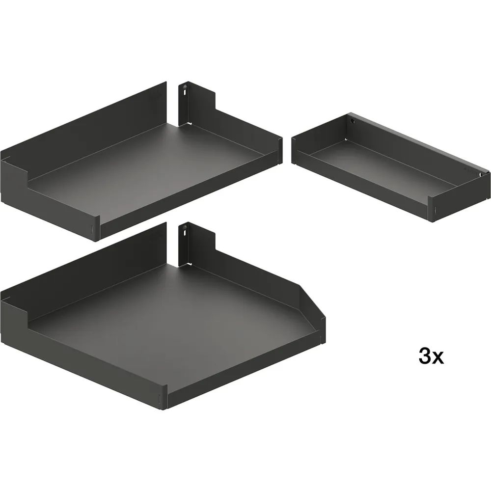 PEKA Einhängetablar-Sets Liro 600-1900 rechts Pleno Maxi Plus Anthrazit