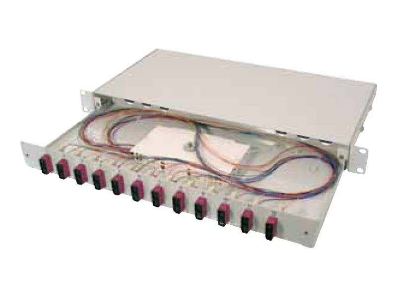 DIGITUS LWL Spleißbox, bestückt, SC, OM4