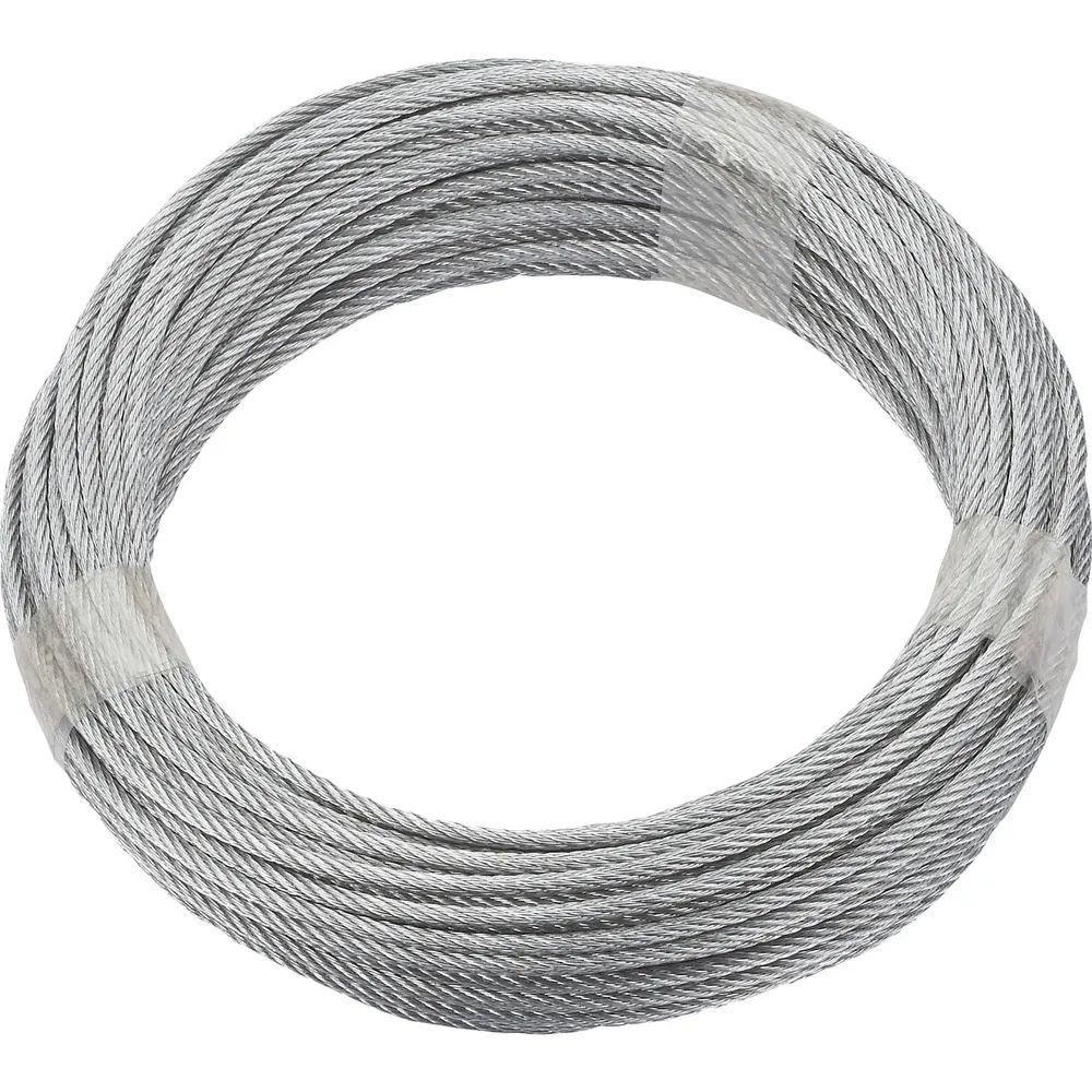DÖRNER + HELMER Ruck-Zuck Edelstahlseil 2mm, 7x7 Litzen, Ring 20m