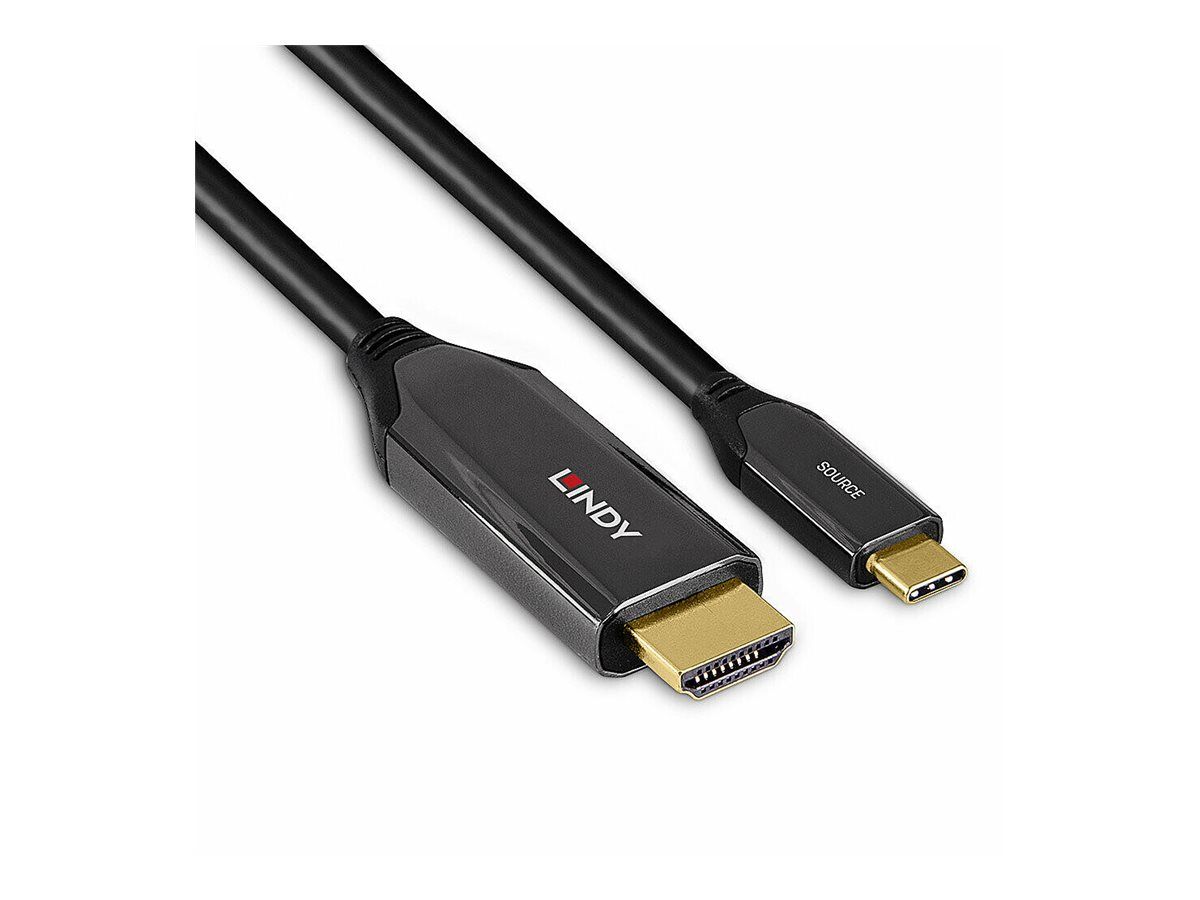 Lindy 1m USB Typ C an HDMI 8K60 Adapterkabel - Digital/Daten - Digital/Display/Video