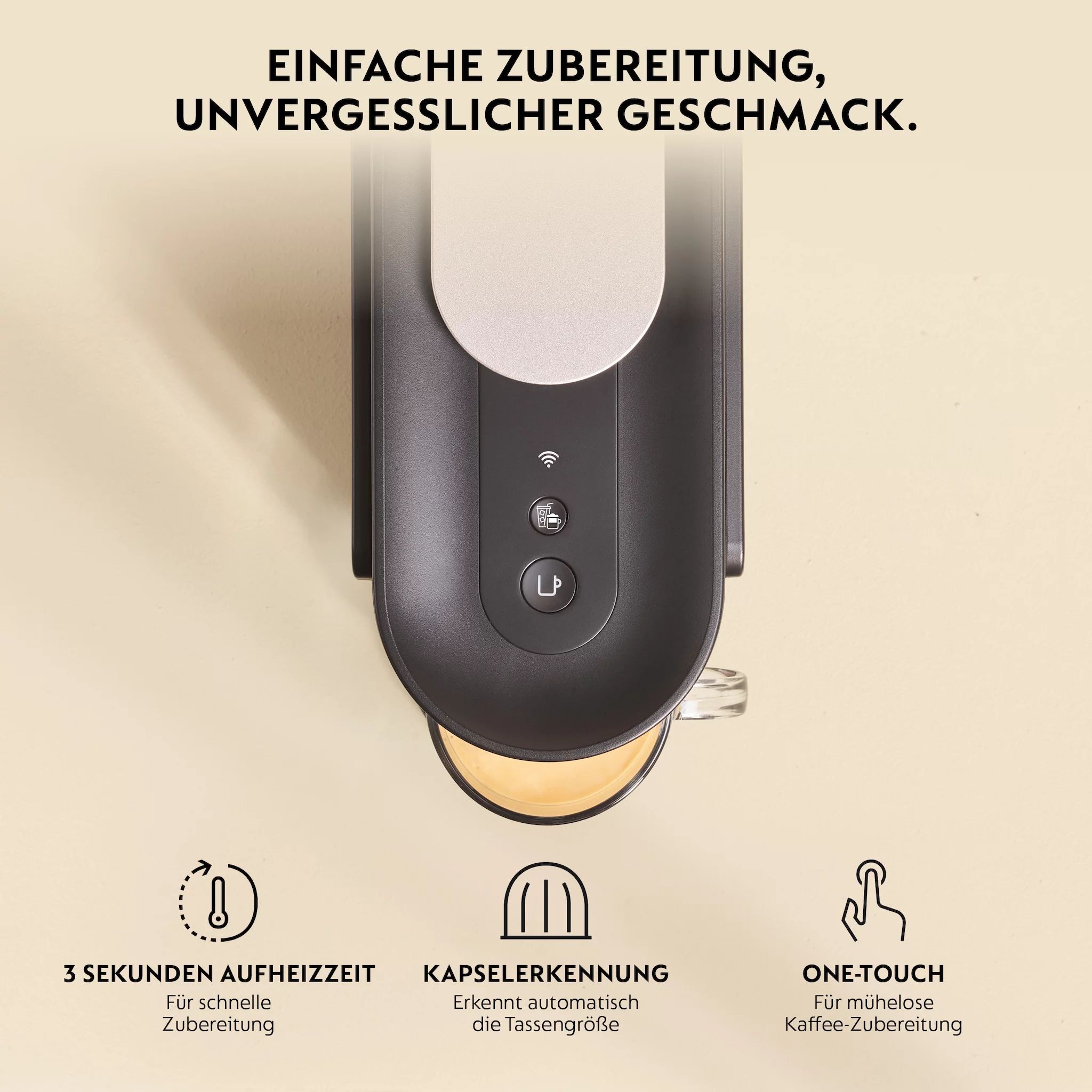 Krups VERTUO Up Nespresso Kapselmaschine XN9408 Ink Black