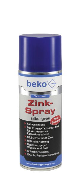 BEKO TecLine Zink-Spray 400 ml silbergrau