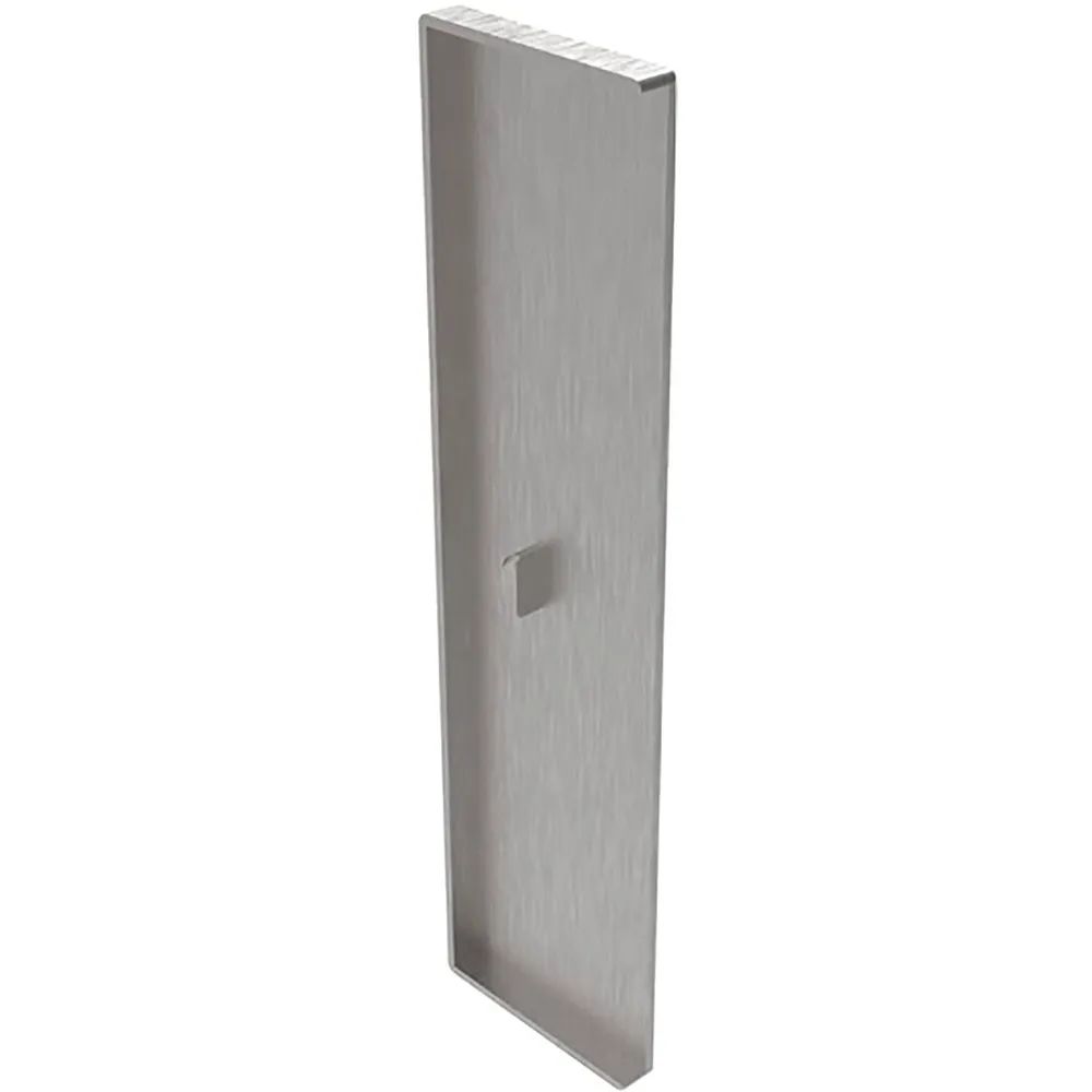 ECONOMY Endkappe für Bodenprofil h-Form 0011,zur vorgesetzten Montage,silber