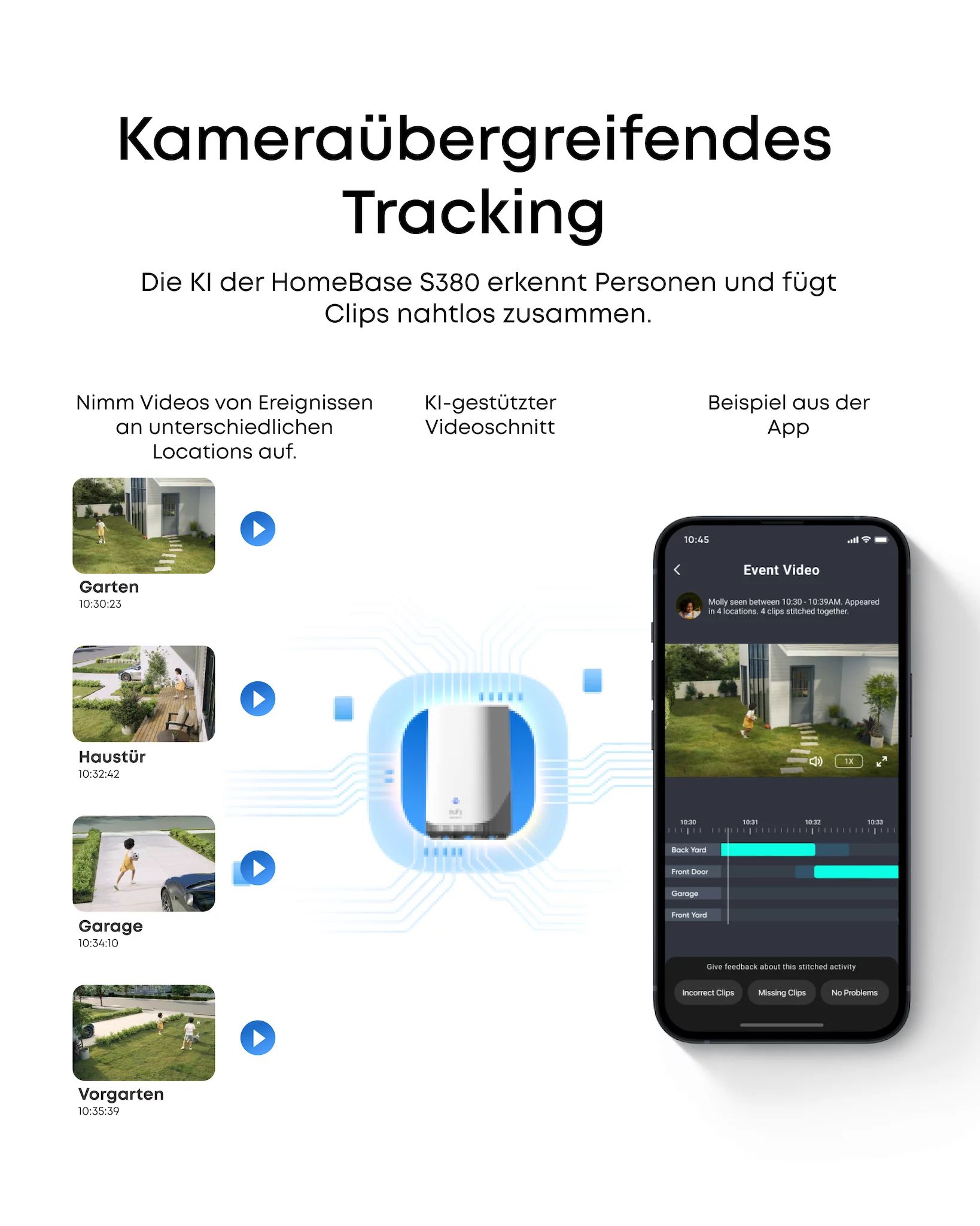 eufy SoloCam E42 - Netzwerk-Überwachungskamera - schwenken / neigen - Drehplattform - Außenbereich -