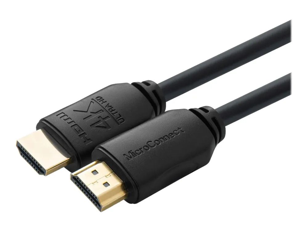 MicroConnect Highspeed - HDMI-Kabel mit Ethernet - HDMI männlich zu HDMI männlich - 1.5 m - Dreifachisolierung - Schwarz - Innen, Dolby DTS-HD Master Audio-Unterstützung, Dolby TrueHD-Unterstützung, unterstützt 4K 60 Hz (4096 x 2160)