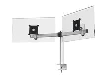 Durable Befestigungskit - einstellbarer Arm - für 2 Monitore - Aluminium, hochwertiger Kunststoff - Silber - Bildschirmgröße: 53.3-68.6 cm (21"-27")