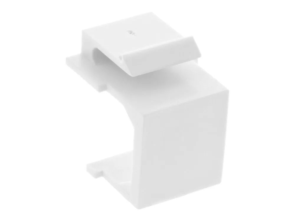 InLine Keystone SNAP-In Blindabdeckung für Modul Steckplatz - weiß 10er Pack