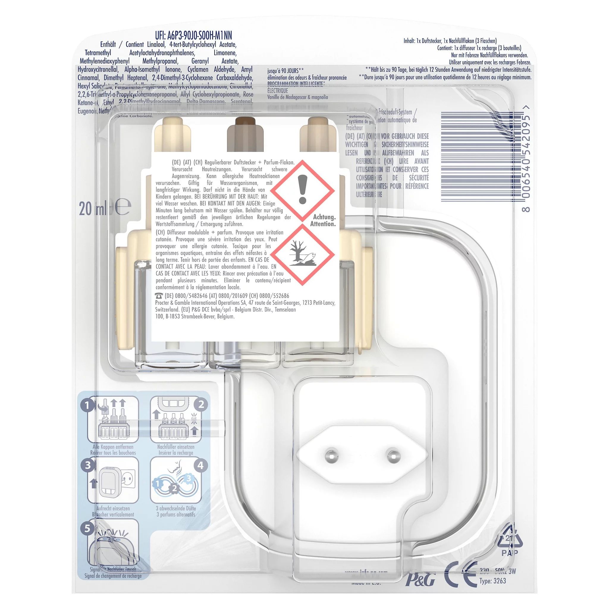 Febreze 3Volution Duftstecker Starterkit Vanille