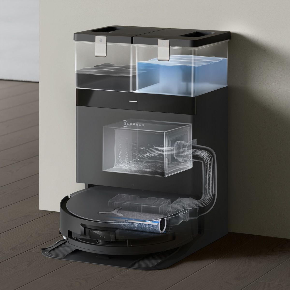 Ecovacs Saugroboter DEEBOT X8 PRO OMNI, schwarz